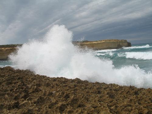 Torquay Waves - Photo of waves breaking on the coast of N.S.W Australia