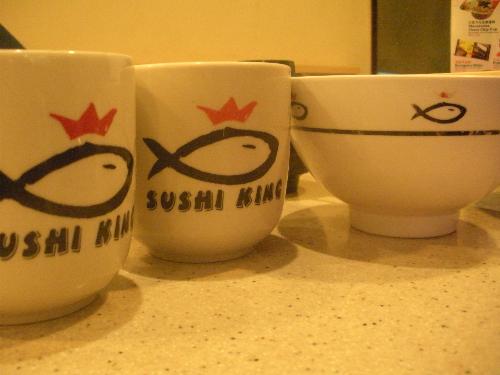 shushi set - shushi set, glass n bowl