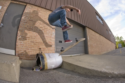 360 flip - A flip trick is a type of skateboarding trick in which the skateboard flips in a particular way. In many tricks, the skateboard flips upside down and/or end over end. Many tricks can be combined to form more complex flip tricks. Flip tricks are usually performed while the skateboarder is rolling, although it is not unusual to find newer skateboarders practicing these tricks while stationary.  Most tricks do not have specific names in the system of skateboarding flip tricks. You have the basics, kickflip, heelflip, frontside and backside shove-it. Though most of the simple combinations have names, like varial kickflip, hardflip, inward heelflip, varial heelflip, most can be described simply by using rotation math and the basic name. (i.e. Frontside 360 heelflip, 360 kickflip)  Skateboarding terminology is a sort of 'jargon' as many terms in skateboarding can be used to reference more than one trick. (i.e. backside 360 kickflip) While the term backside 360 kickflip usually expresses a full body and board 360 degree rotation it is not incorrect to use this phrase to mean a 360 shove-it with a kickflip. A 360 flip is also known as a Treflip.