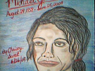 Michael Jackson - This is a picture of michael I drew free handed myself.I did not copy it.