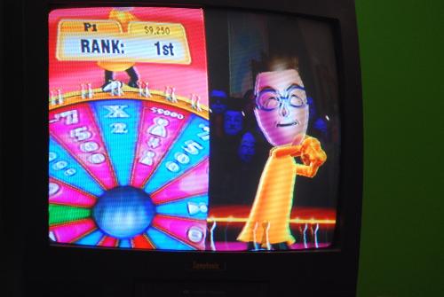 TV Show King Party - playing trivia game on the Wii