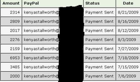 IM Report Card Payment Proof 8/23/09 -  As you can see here, I have made $240.13 since joining on 7/5/09!!! This is the fastest money I've ever made online, I've never had more fun doing it, and never learned so much!!! Thanks for posting about this SeargentRom!!!