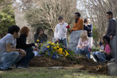 Friends at grave site - Friends attending a friends grave caused by drunk driving