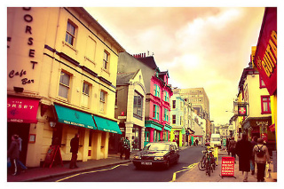 City - Colourful city scene