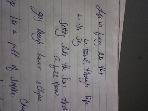 handwriting - here is a handwriting sample