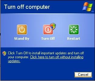 PC turn off  - i dont think itis a correct image i think it matches my question..hehe