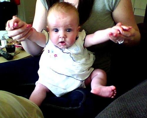 my daughter - a picture of my daughter to share with you all form when she was 4 and a half months old.