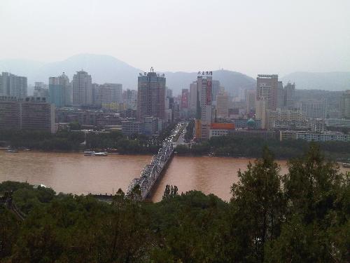 Lanzhou of China 2 - it's anthor photo about Lanzhou . taking the photo when i standing on the tower of 'White Tower Hill'.