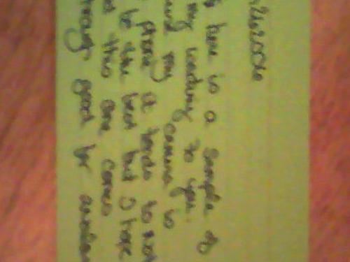 writing - handwriting sample