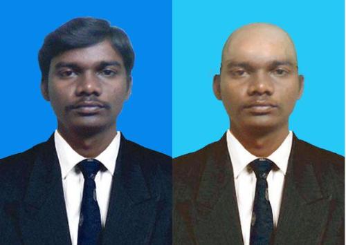 Photoshop Work - Head turned Bald using Photoshop. Dont believe even the dress is real.