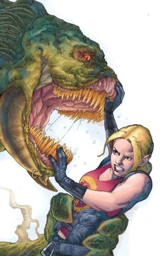 Buffy season 8 - one of the variant covers of Buffy season 8, issue 1, by the amazing Georges Jeanty.