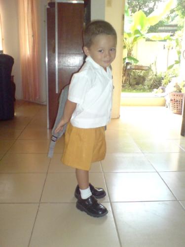 first day of school - my son's first day of school.