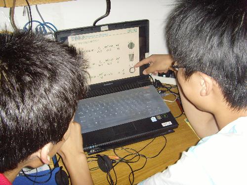 My dormitory - My classmates are studying and discuss academic problems.