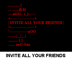 Invitation - This picture created by MS Word and MS Paint.