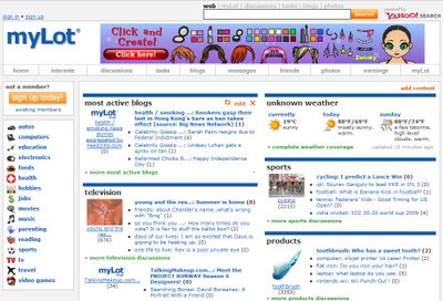 Mylot website. - Picture of the mylot website.