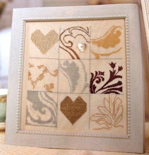 Cross stitch patchwork - Cross stitch patchwork sampler on eavenweave