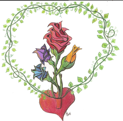 Roses In Love - I drew this for Valentines day a few years ago, just found it and wanted to share.