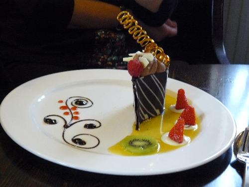 Best ever desert 2 - An alternate view of the most amazing desert ever - it really did seem a shame to eat it!