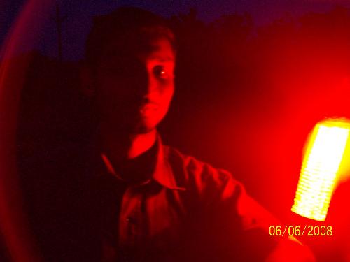 red light - reflection