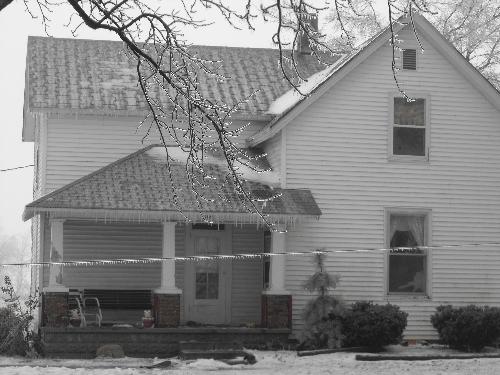 My house - A pic of my house during an ice storm in 12/08. 