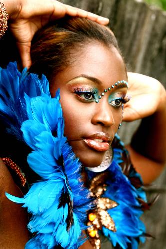 Having fun - The best part of my costume was the makeup. I enjoy playing carnival; it's so much fun