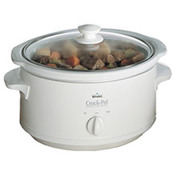 Crock Pot Soups - A picture of a White Crockpot