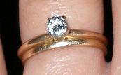 rings - This is how I wear my wedding and engagement rings.
