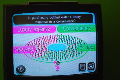 Everybody Votes Poll Result - results for Wii Everybody Votes Channel poll on Is purchasing bottled water a luxury or convenience?