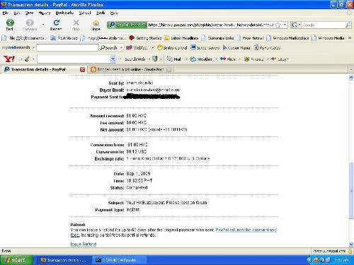 Payment from HKBuzz - Payment proof from hkbuzz