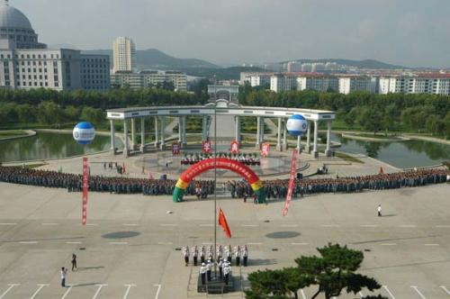 New semester - It is the opening ceremony of a new sememster for new students in my university.
