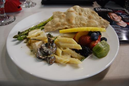 Arizona Baseball Club - selection of food at the restaurant inside Chase Field, Phoenix, Arizona