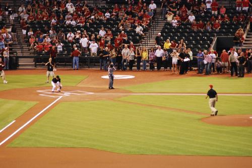 Ceremonial First Pitch - Chase Field, Phoenix, Arizona