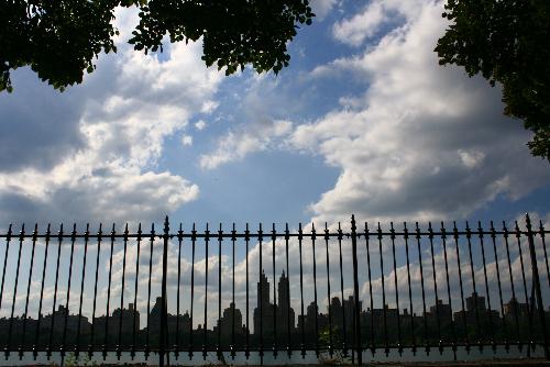 New York City - Looking out from the East Side of Central Park.