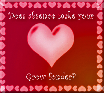Does Absence Make Your Heart Grow Fonder? - This would have been better had I remembered some of my old tricks earlier, but by the time I had remembered I was to far into the creation of this so I just left it as it was. I was also going to do a &#039;heart + absence = fondness?&#039; one but I completely forgot about that until I had started this one as well. I think I can therefore conclude that today has not been a good day for my memory lol!

Oh well the simplicity of this one is nice and it does exactly what it says on the tin. The more complex stuff will appear later. For anyone who wonders I made this using GIMP and did final editing with Photoshop, I do most things like that :)

Dranz