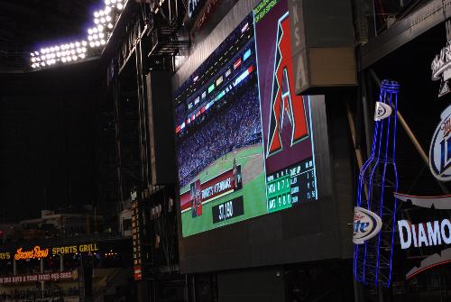 Attendance - attendance at the August 29, 2009 game at Chase Field, Phoenix, Arizona
