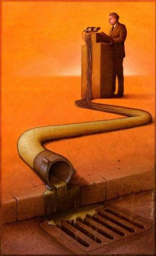 Down the sewer... - I guess it all goes down the drain sooner or later...