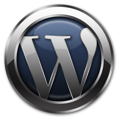 wordpress  - Logo of the site, you can make an accout to get your own blog space or you can also just download installer to make wordpress based site on your own server;)