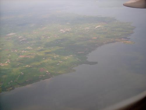 Ireland from the Air - Approaching Belfast International
