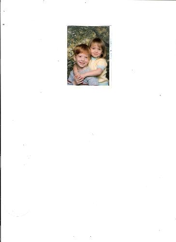 siblings - This shows the love between a brother and sister before they old enough to get on eachother's nerves.