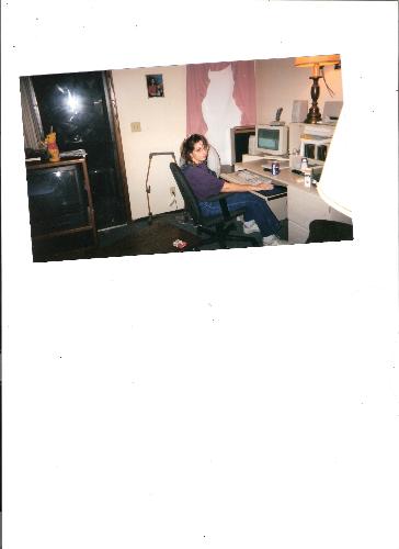 me at the computer - Just sitting working on the computer