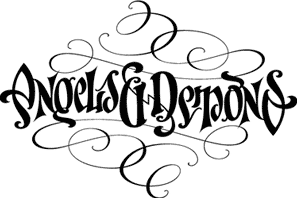 angels and demons - angels and demons,An ambigram that's the way to make it