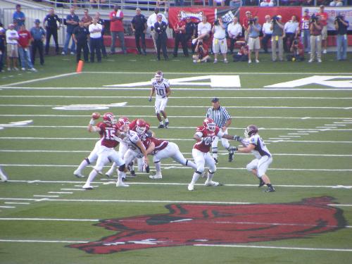 Football game - Photo from the University of Arkansas vs. Missouri State University.