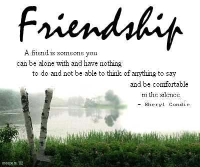 friendship - true friendship never ends
