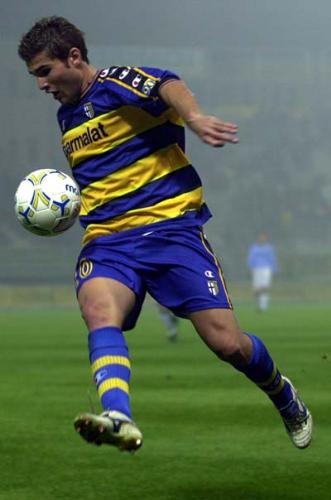Adrian Mutu while he still played for Parma - A picture of romanian striker Mutu, while he was still a Parma player.