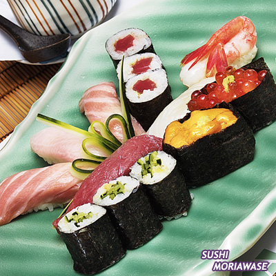 Japanes food - sushi,a set dish with others