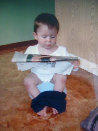 Our first potty training - Spending time..