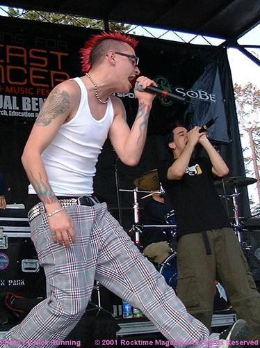 linkin park - the singer of the group.