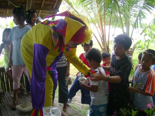 clowns  - clowns make other people happy espeically the kids.