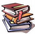 Coloured drawing of books - this picture is a drawing of a pile of books