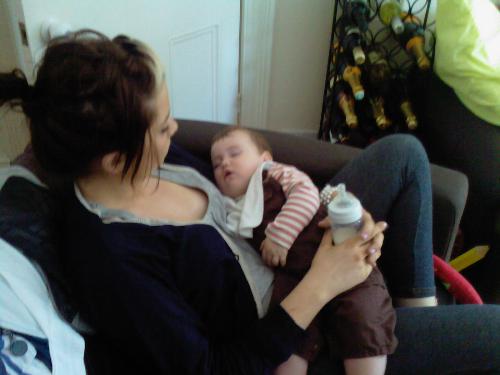 Sleeping off the Excitement! - My Baby Nephew during the weekend of his Christening in August '09..